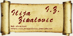 Ilija Zipalović vizit kartica